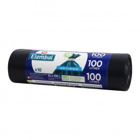 Sacs poubelle lien classique 100LX10 ELEMBAL
