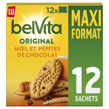 Belvita Miel Et Pépites De Chocolat Maxi Format 650g