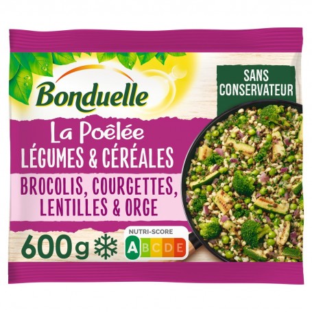 La Poêlée légumes et céréales - Brocolis/Courgettes 600g