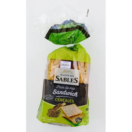 Pain de mie céréales - MAISON DES SABLES - 540g