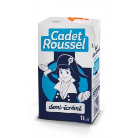 Lait demi-écrémé - CADET ROUSSEL - 1L