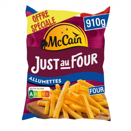 McCain Frites Just au Four Allumette 910 G