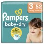 Pampers Baby-Dry Taille 3, 52 Couches, 6kg-10kg