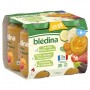BLEDINA POTS - 2 Carottes Patates Douces / 1 Purée Carottes Choux / 1 Mousseline de Ratatouille - 4x200g dès 6 mois