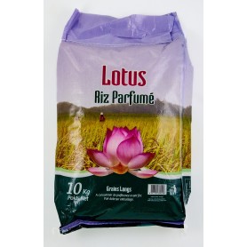 Riz parfumé grains longs - LOTUS - 10kg