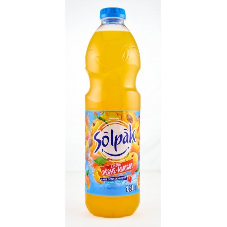 Thé glacé pêche et abricot - SOLPAK - 2L