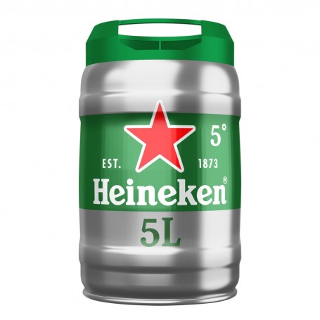 Heineken bière blonde fût pression 5L 5