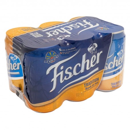 FISCHER TRADITION BLONDE PUR MALT BOITE 33CL