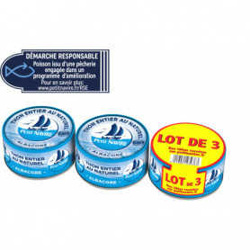 Thon au Naturel Petit Navire 3x140g - 420GRS
