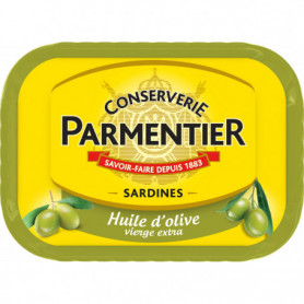 Sardines huile olive PARMENTIER 135G