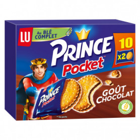 Biscuits Goût Chocolat Prince Pocket LU 400Grs