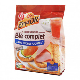 Petits pains grillés Epi d'Or Au blé complet - 225g