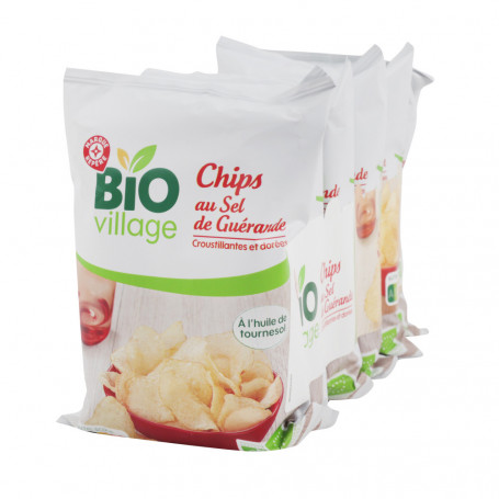 CHIPS Sel de guérande - BIO VILLAGE 6x30g