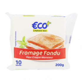 FROMAGE FONDU X10 POUR CROQUE MONSIEUR - ECO+ - 200GR
