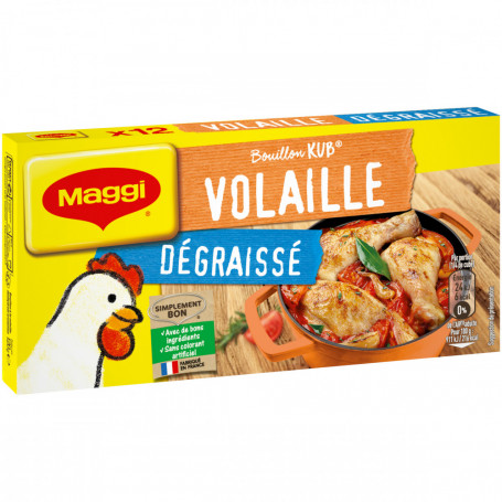 Bouillon KUB Volaille Dégraissé x12 cubes MAGGI  120g