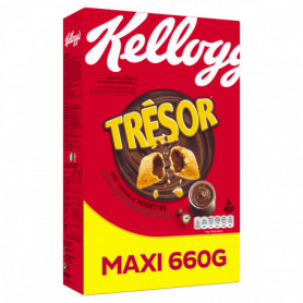 Céréales Chocolat Noisettes Trésor Kellogg's 660grs