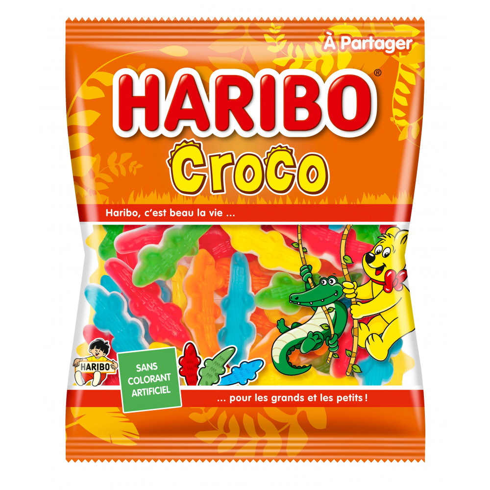 Haribo Crocodile Gelatine De Porc