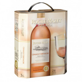 Vin rosé Roche Mazet Grenache Cinsault IGP - 3L