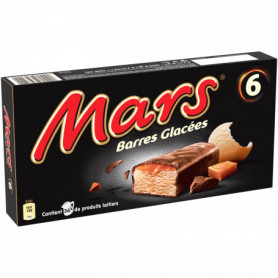 Mars glace nappée de caramel, enrobage cacao - x6 - 306ml