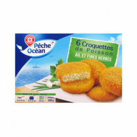 CROQUETTES DE POISSON AIL FINES HERBES PECHE OCEAN 300G