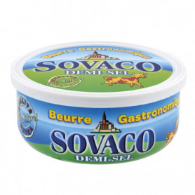 BEURRE SOVACO 1/2 SEL  250G