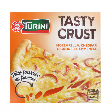 Pizza tasty crust 3 fromages fourrée fromage - Turini - 450 g