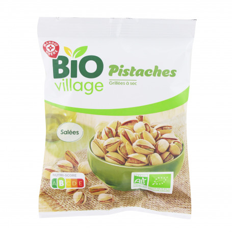 Pistaches bio grillées à sec - Bio Village - 100 g