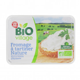 Fromage à tartiner BIO nature - bio village - 150 g