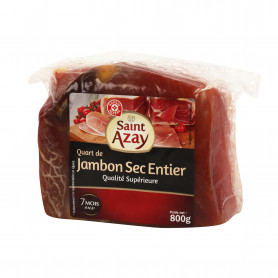 Quart de jambon sec entier - Saint Azay - 800 g