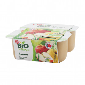 4 COMPOTE POMME SSA BIO 400G