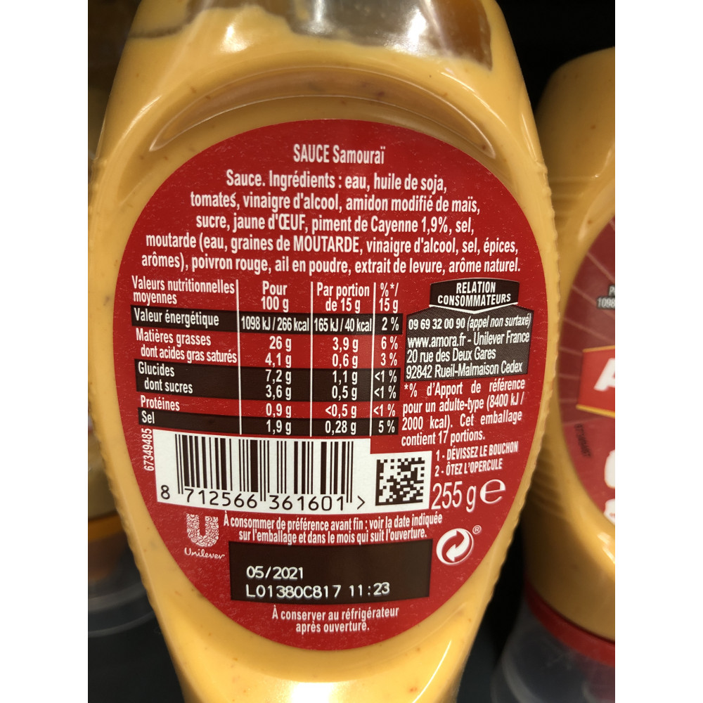 Sauce Samourai en flacon souple 970 ml CALIFORNIA - Grossiste Sauces  condimentaires - EpiSaveurs