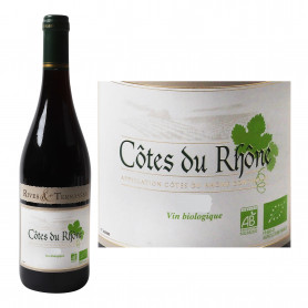 AOC Côtes du Rhône Vin rouge BIO- Rives Terrasses 75cl