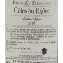 Vin rouge Rives et Terrasses Côtes du Rhône Vieilles vignes AOC - 75cl