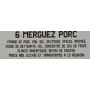 MERGUEZ PORCX6 PORCIDOU 330G