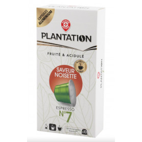 CAPSULES ALU DE CAFE NOISETTE X10- PLANTATION- 52GR