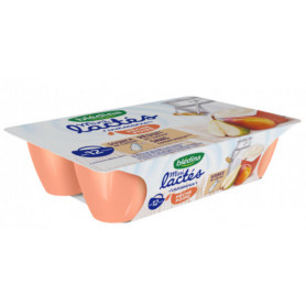 DESSERT BÉBÉ DÈS 12 MOIS PÊCHE POIRE MINI LACTÉS - BLEDINA - 6 X 55G