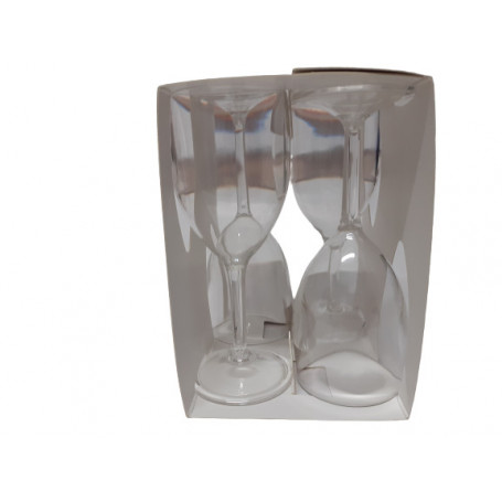 LOT DE 4 VERRES À PIED 28CL TRANSPARENT