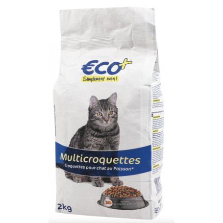 MULTICROQUETTES POISSONS ECO+ POUR CHATS – 2KG