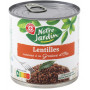 LENTILLES CUISINÉES À LA GRAISSE D'OIE - 400 G - NOTRE JARDIN