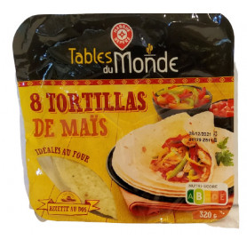 TORTILLAS BLE ET MAIS TABLES DU MONDE 320G
