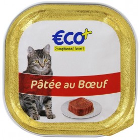 Pâtée au Bœuf pour Chat - ECO+ - 100g