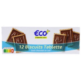 Biscuits Tablette au Chocolat au Lait x12 - ECO+ - 150g