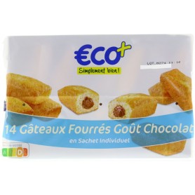 Gâteaux Fourrés au Chocolat x14 - ECO+ - 420g
