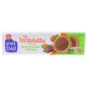Tartelette Chocolat Noisettes x8 - P'TIT DELI - 150g