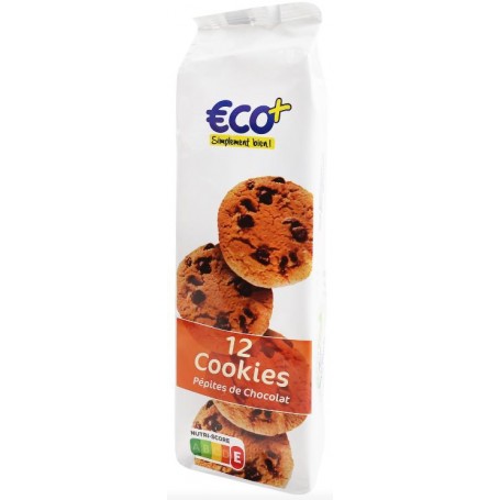 Cookies Nature et Pépites de Chocolat - ECO+ - 200g