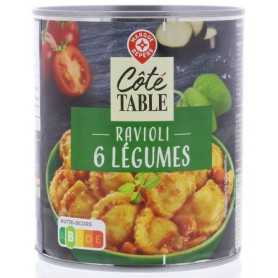 Ravioli aux 6 Légumes - COTE TABLE - 800g