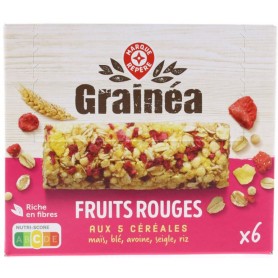 Barres de Céréales aux Fruits Rouges x6 - GRAINEA - 126g