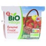 Compotes Pomme Fraise sans sucres ajoutés Bio x4 - BIO VILLAGE - 400g