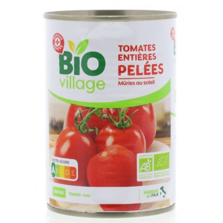 Tomates Entières Pelées Bio - BIO VILLAGE - 400g