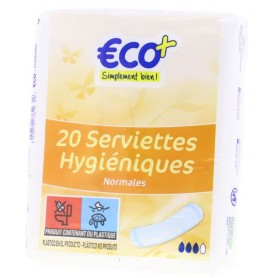 Serviettes Hygiéniques x20 - ECO+